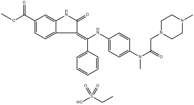 Nintedanib esylate Struktur