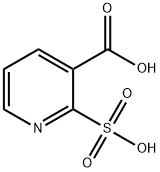 2-Sulfopyridine-3-carboxylic acid 化学構造式