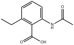 2-(Acetylamino)-6-ethylbenzoic acid 结构式