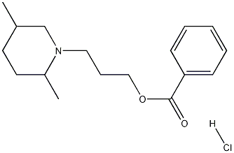 Benzoic acid, 3-(2,5-dimethylpiperidino)propyl ester, hydrochloride,67049-58-5,结构式