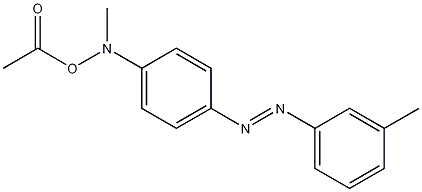 Benzenamine, N-(acetyloxy)-N-methyl-4-((3-methylphenyl)azo)- 结构式