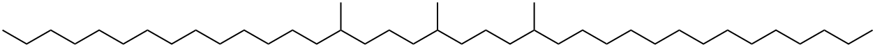 15,19,23-トリメチルヘプタトリアコンタン 化学構造式