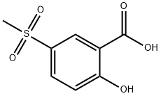 2-Hydroxy-5-(methylsulfonyl)benzoic acid Struktur
