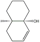 4A-(2H)-Naphthalenol, 1,3,4,7,8,8A-hexahydro-8A-methyl-, cis-,68211-44-9,结构式