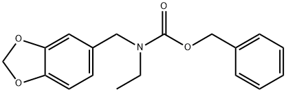 benzyl (benzo[d][1,3]dioxol-5-ylmethyl)(ethyl)carbamate,68291-46-3,结构式