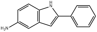 2-苯基-5-氨基吲哚, 6855-64-7, 结构式