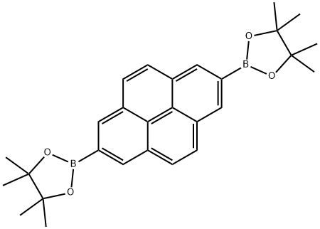2,7-Bis(4,4,5,5-tetramethyl-1,3,2-dioxaborolan-2-yl)pyrene Struktur