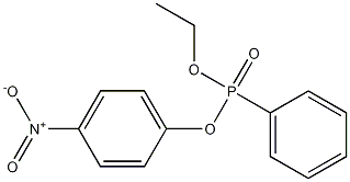 Phosphonic acid, phenyl-, ethyl 4-nitrophenyl ester, (+)- 化学構造式