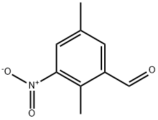 2,5-二甲基-3-硝基苯甲醛 结构式