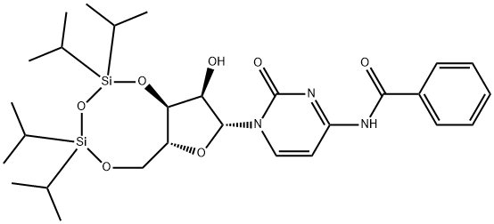 69304-43-4 N4-苯甲酰-3',5'-O-(1,1,3,3-四异丙基-1,3-二硅氧烷二基)胞啶