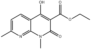 ethyl 4-hydroxy-1,7-dimethyl-2-oxo-1,2-dihydro-1,8-naphthyridine-3-carboxylate,69407-72-3,结构式