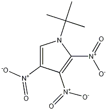 1-tert-Butyl-2,3,4-trinitro-pyrrole,69726-55-2,结构式