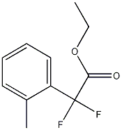 2,2-ジフルオロ-2-(O-トリル)酢酸エチル 化学構造式