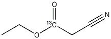 Ethyl Cyanoacetate-3-13C 化学構造式