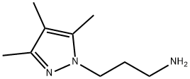 [3-(3,4,5-三甲基-1H-吡唑-1-基)丙基]胺,69980-77-4,结构式