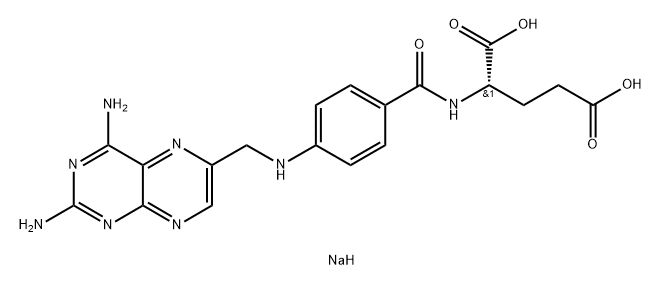 氨蝶呤钠, 7007-85-4, 结构式