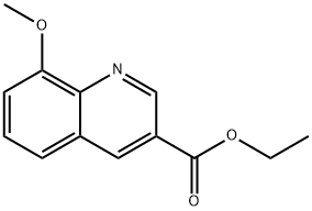 8-甲氧基喹啉-3-甲酸乙酯 结构式