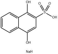 Sodium 1,4-dihydroxy-2-naphthalenesulfonate Struktur