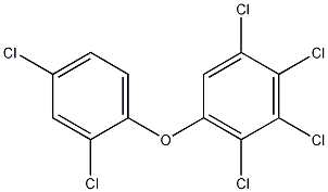 Benzene, 1,2,3,4-tetrachloro-5-(2,4-dichlorophenoxy)- Struktur