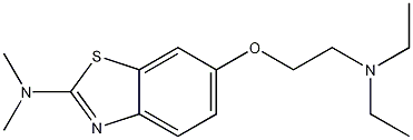 Benzothiazole, 6-(2-diethyl-aminoethoxy)-2-dimethylamino- Structure