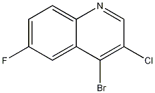 4-Bromo-3-chloro-6-fluoroquinoline,724787-81-9,结构式