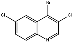 4-Bromo-3,6-dichloroquinoline 化学構造式