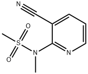 N-(3 - 氰基吡啶-2 - 基)-N-甲基甲磺酰胺,73161-37-2,结构式