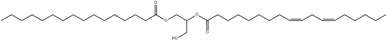 1-Palmitoyl-2-linoleoyl-rac-glycerol Structure
