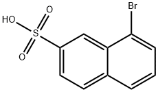 8-Bromonaphthalene-2-sulfonic acid 化学構造式