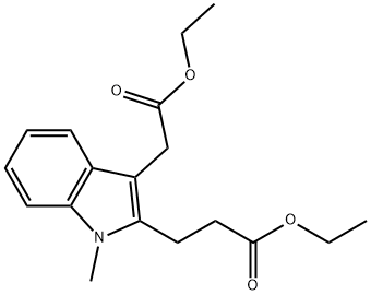 Ethyl3-(3-(2-ethoxy-2-oxoethyl)-1-methyl-1H-indol-2-yl)propanoate|3-(3-(2-乙氧基-2-氧代乙基)-1-甲基-1H-吲哚-2-基)丙酸乙酯