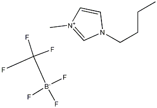 1-Butyl-3-methylimidazolium Trifluoro(trifluoromethyl)borate Structure