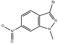 3-Bromo-1-methyl-6-nitro-1H-indazole Struktur