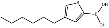 (4-己基-2-噻吩基)硼酸, 748763-44-2, 结构式