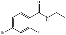 4-bromo-N-ethyl-2-fluorobenzamide Struktur