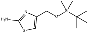 2-Amino-5-tert-butyldimethylsilyloxy-methyl-thiazole, 752241-92-2, 结构式