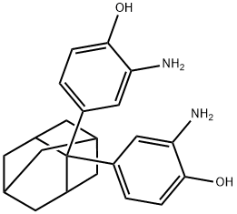 2,2-Bis(3-amino-4-hydroxyphenyl)adamantane Struktur
