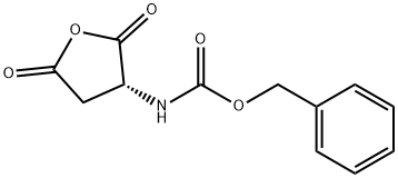 N-[(3R)-四氢-2,5-二氧代-3-呋喃基]氨基甲酸苄酯,75443-62-8,结构式