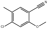 4-氯-2-甲氧基-5-甲基苯甲腈, 755027-31-7, 结构式
