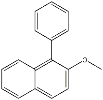 2-甲氧基-1-苯基萘 结构式