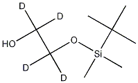 2-tert-Butyldimethylsilyloxyethanol-d4, 764650-43-3, 结构式