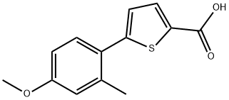 5-(4-Methoxy-2-methylphenyl)thiophene-2-carboxylic acid,764722-92-1,结构式