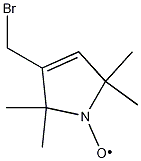 3-Bromomethyl-2,5-dihydro-2,2,5,5-tetramethyl-1H-pyrrol-1-yloxy 结构式