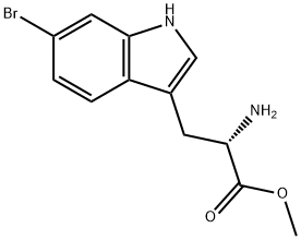 6-Bromotryptophan methyl ester 化学構造式