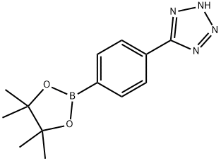2H-Tetrazole, 5-[4-(4,4,5,5-tetramethyl-1,3,2-dioxaborolan-2-yl)phenyl]- Struktur