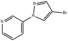 3-(4-bromo-1H-pyrazol-1-yl)pyridine 化学構造式