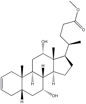 (5beta,7alpha,12alpha)-7,12-Dihydroxychol-2-en-24-oic산메틸에스테르