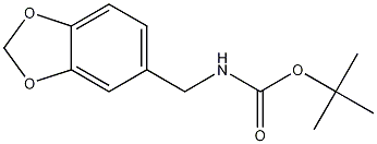 (苯并[D][1,3]二氧代-5-基甲基)氨基甲酸叔丁酯,777946-61-9,结构式