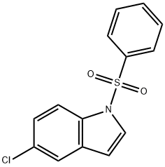 5-氯-1-(苯基磺酰基)-1H-吲哚, 78329-47-2, 结构式
