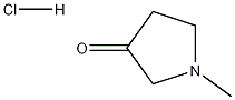 1-Methyl-3-pyrrolidinone hydrochloride 化学構造式