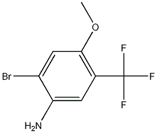 2-bromo-4-methoxy-5-(trifluoromethyl)aniline 结构式